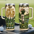 Best Dad By Par 40oz Tumbler - Personalized Gifts For Dad 03pata050526