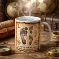 Dad Footprint Coffee Mug - Personalized Gifts For Dad 03TODH210526