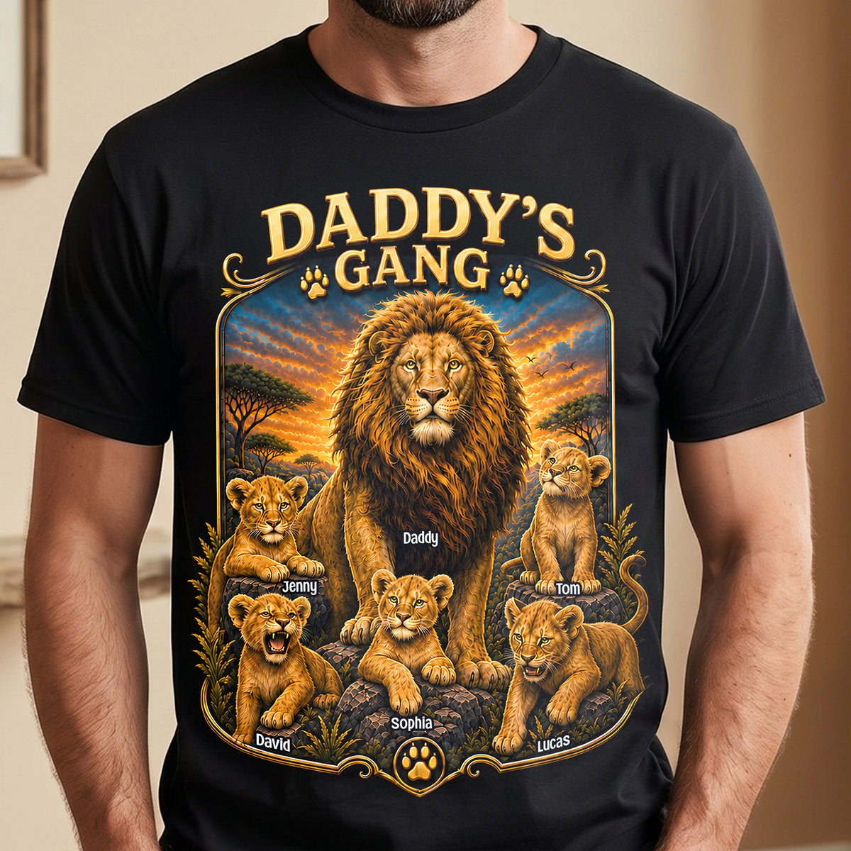 Daddy's Gang Shirt - Personalized Gifts For Dads 05totn060526