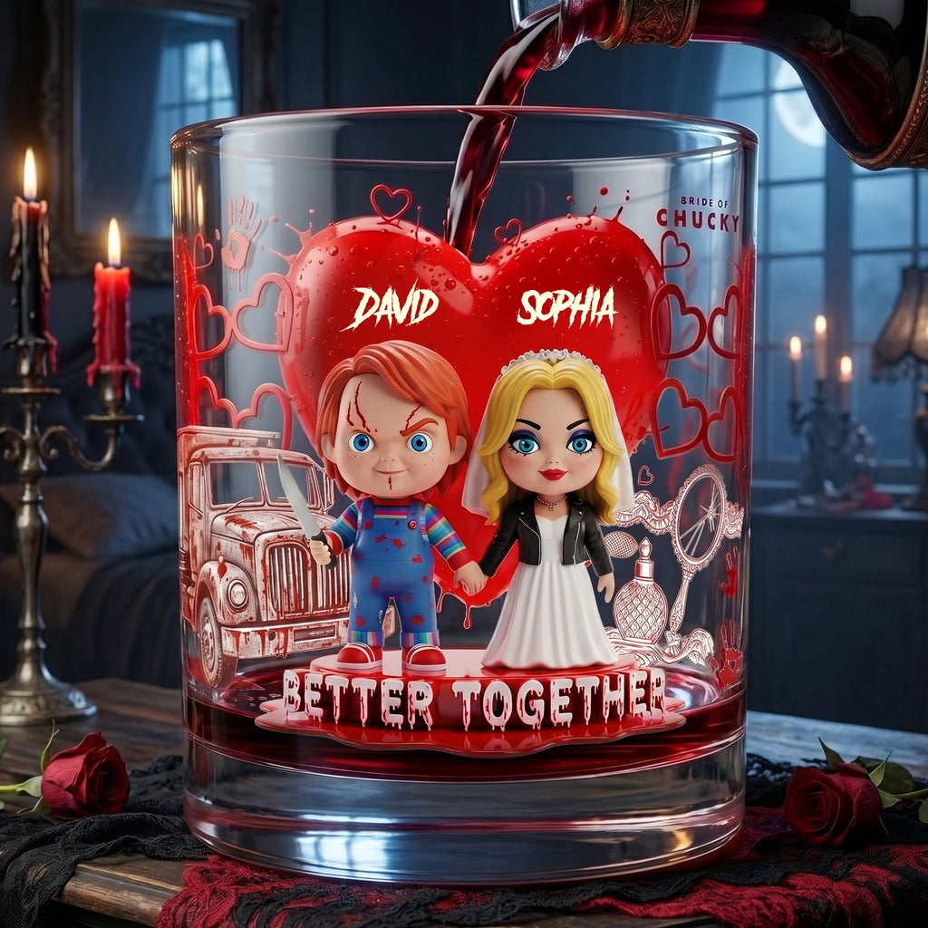 Better Together Whiskey Glass - Personalized Gifts For Couple 04OHLU060626