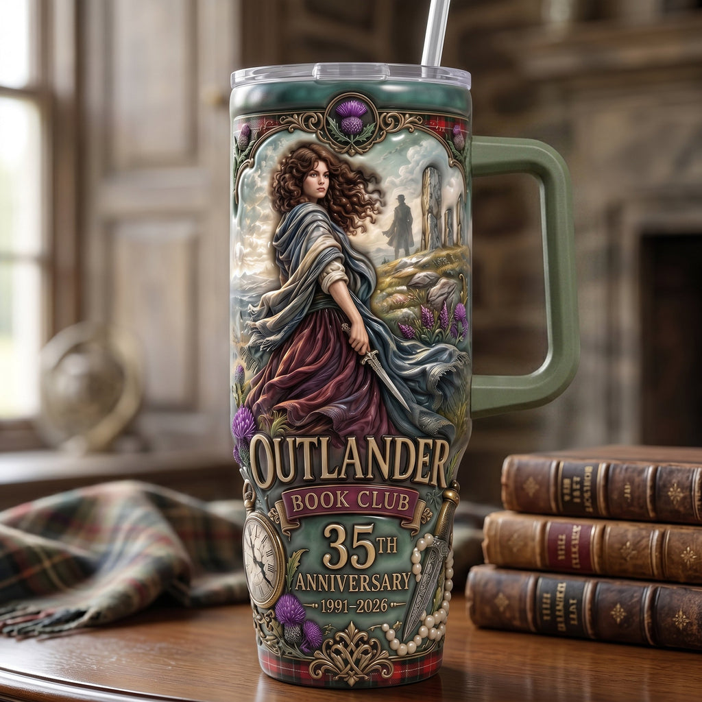 Fantasy Time Traveler 40oz Tumbler With Handle - Personalized Gifts 01qhlu240626