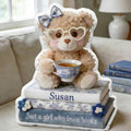Book Girl Toile de Jouy Pillow Personalized Gifts For Book Lovers 05PGDT170326