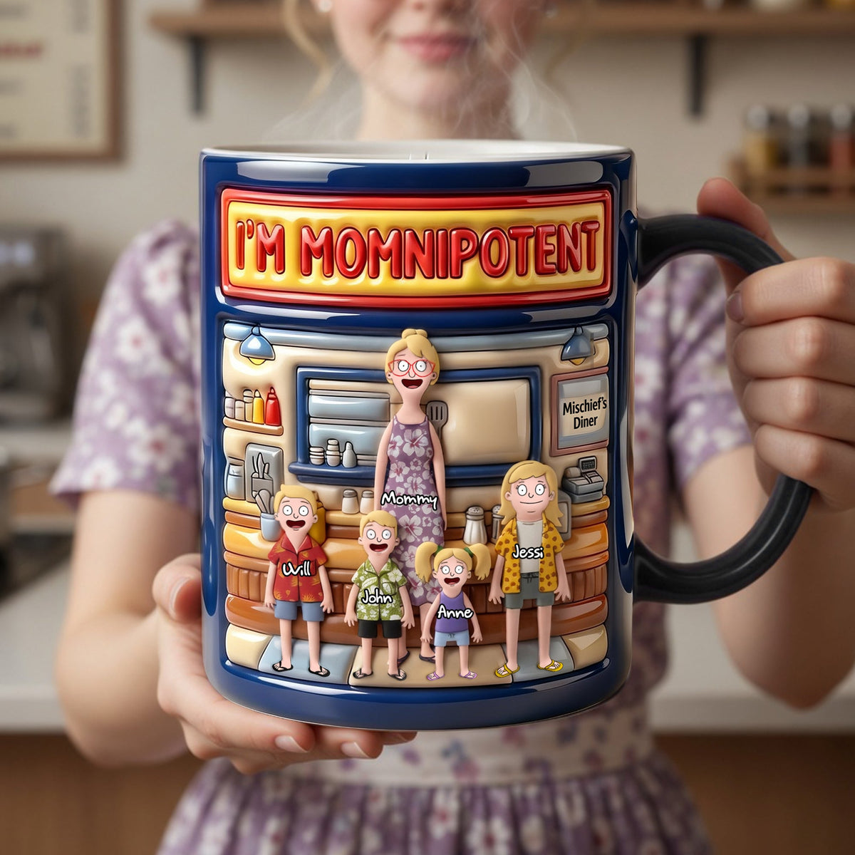 I'm Momnipotent Magic Mug - Personalized Gifts For Mom 02TGLU240426