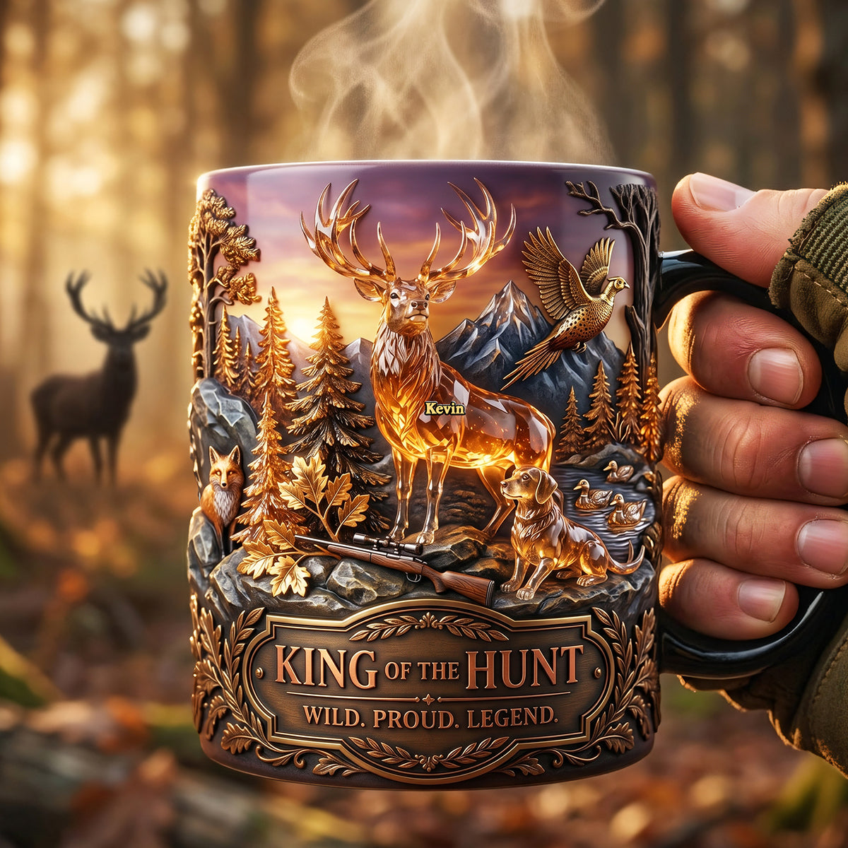 King Of The Hunt Magic Mug - Personalized Gifts For Hunters 01tyta260526