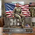 Proud Veteran Custom Photo Acrylic Plaque Tribute 03TYLU060426