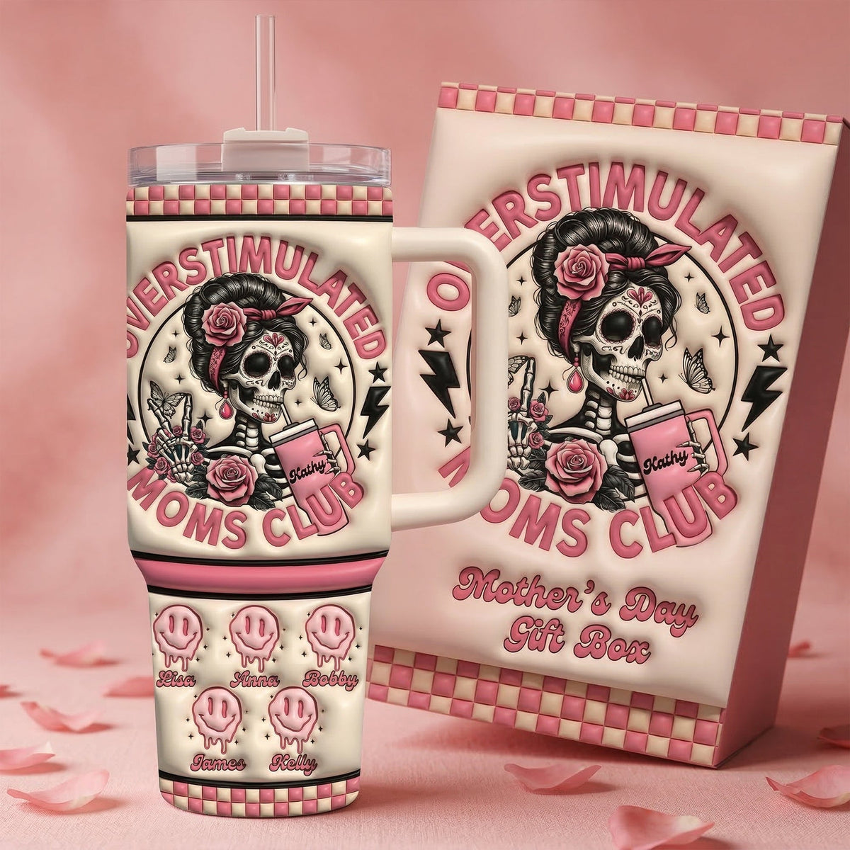 Overstimulated Moms Tumbler Handle - Personalized Gifts For Mom 03QHLU130326