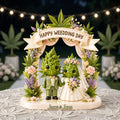 Stoner Wedding Couple Acrylic Plaque - Personalized Gifts For Couples 02tota010726