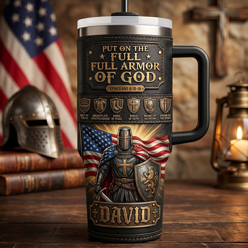 USA Armor Of God Tumbler - Personalized Gifts For Patriots 06PADT300526