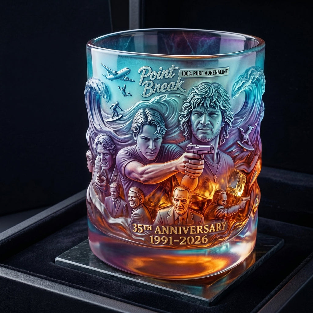 Huge Wave Round Glass, Personalized Gifts For Surfing Lovers 05qhlu160626