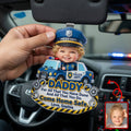 Come Home Safe Daddy Car Vision - Custom Photo Gifts For Police Officer Dads 03huqn270526