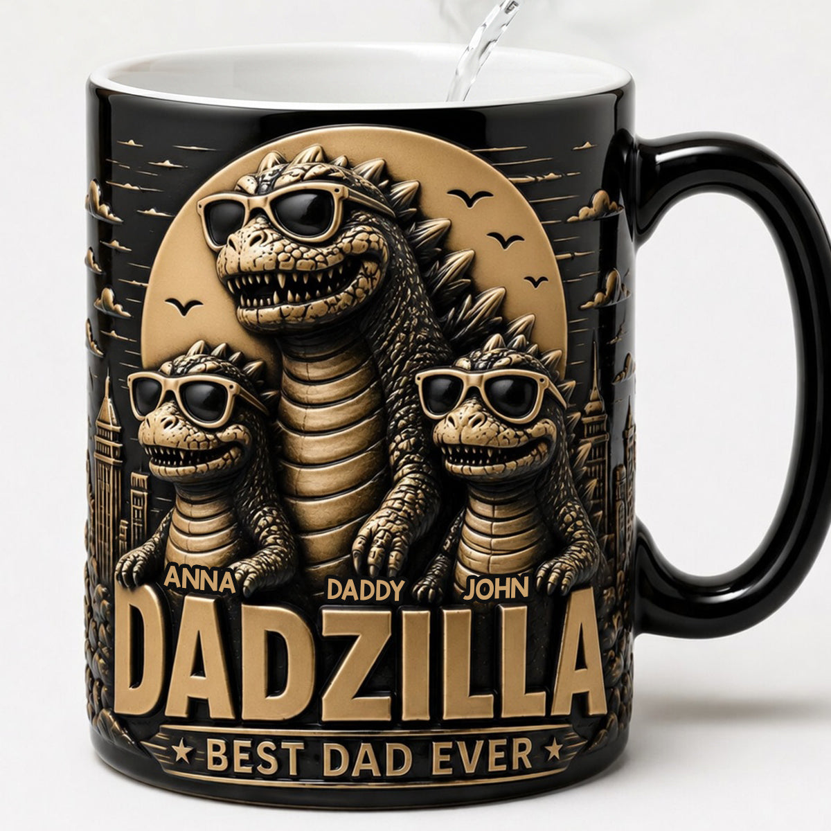Giant Creature Dad Retro Magic Mug - Personalized Gifts For Dads 03nadt200526