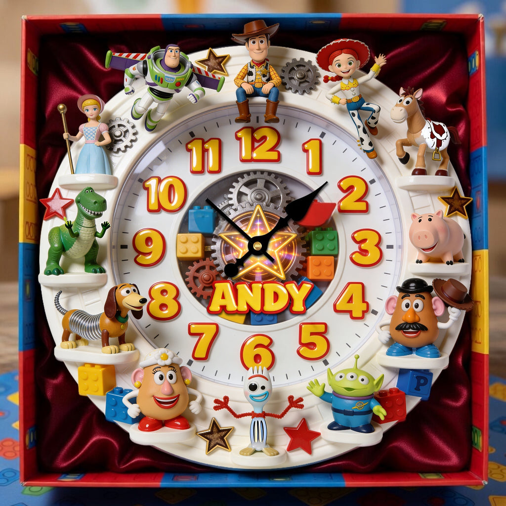 Adorable Characters Hanging Wall Clock - Personalized Gifts 02nalu140326