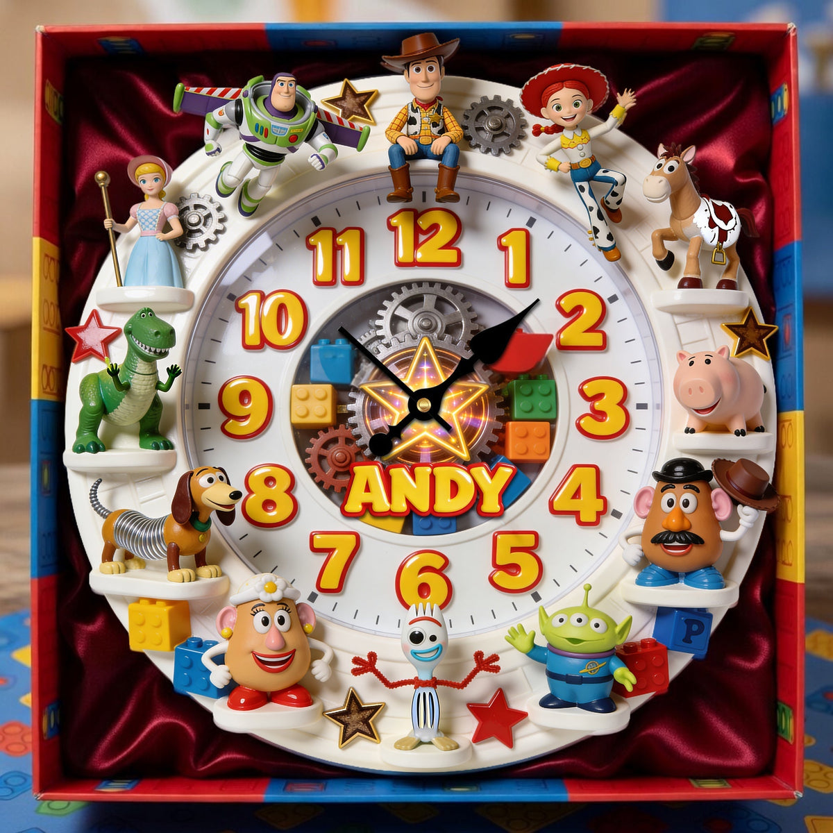 Adorable Characters Hanging Wall Clock - Personalized Gifts 02nalu140326