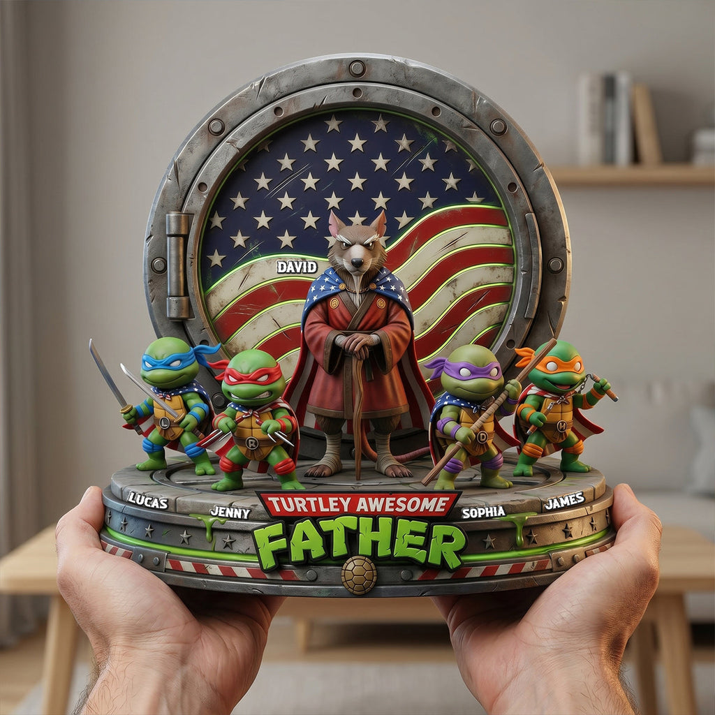 Awesome Father Acrylic Plaque - Personalized Gifts For Dads 05natn250426