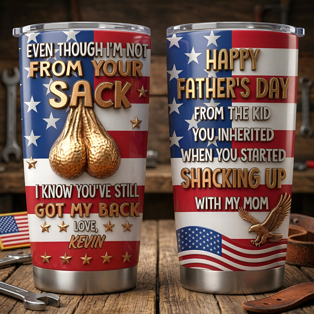 USA Step Dad 20oz Tumbler - Personalized Gifts For Step Dad 07tyqn060526