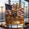 Keeping America Powered Whiskey Glass - Personalized Gifts For Lineman 01PGLU150626