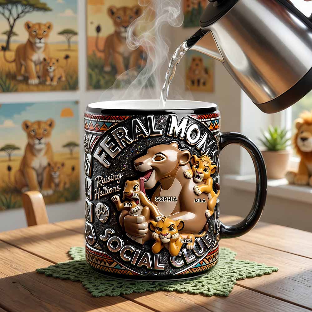 Feral Moms Social Club Magic Mug - Personalized Gifts For Moms 02qhdt210426