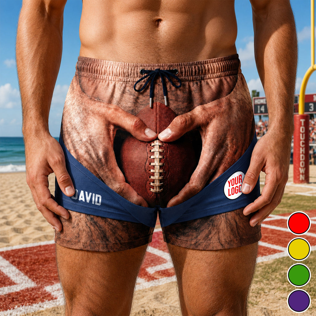 Game Day Funny Men's Beach Shorts - Personalized Gifts 01ohqn100726