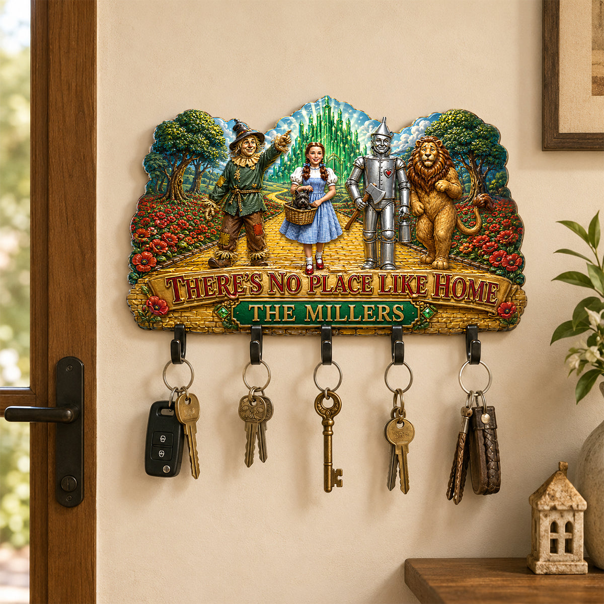 Whimsical Adventure Acrylic Key Hanger - Personalized Wall Decor 06HADH140726