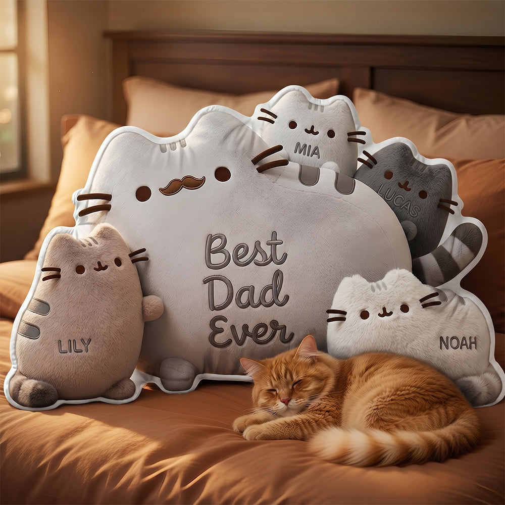 Best Dad Ever Custom Shape Pillow  - Personalized Gifts For Dad 03padt160426