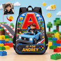 Racing To Back To School Day Shool Bag - Custom Photo Gifts For Kids 05qhdh080726