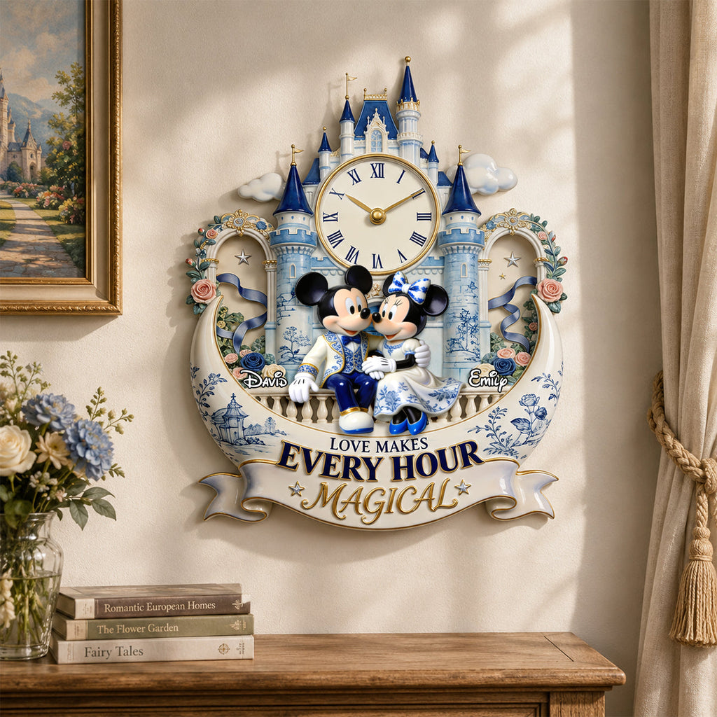 Sweetheart Couple Hanging Wall Clock - Personalized Gift For Couples 02PGDH140726