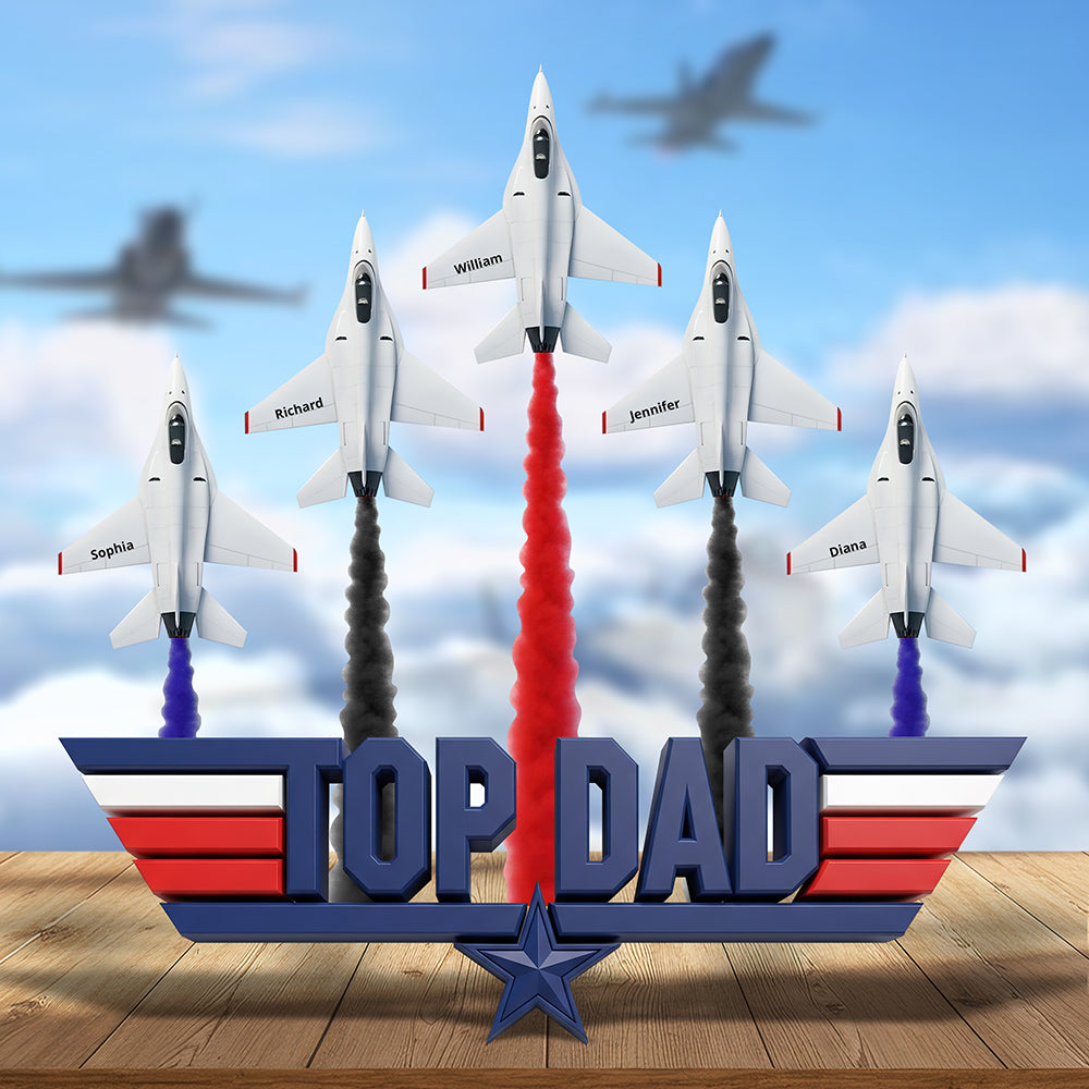 Pilot Dad Personalized Plaque for Dads 128ohqn080626