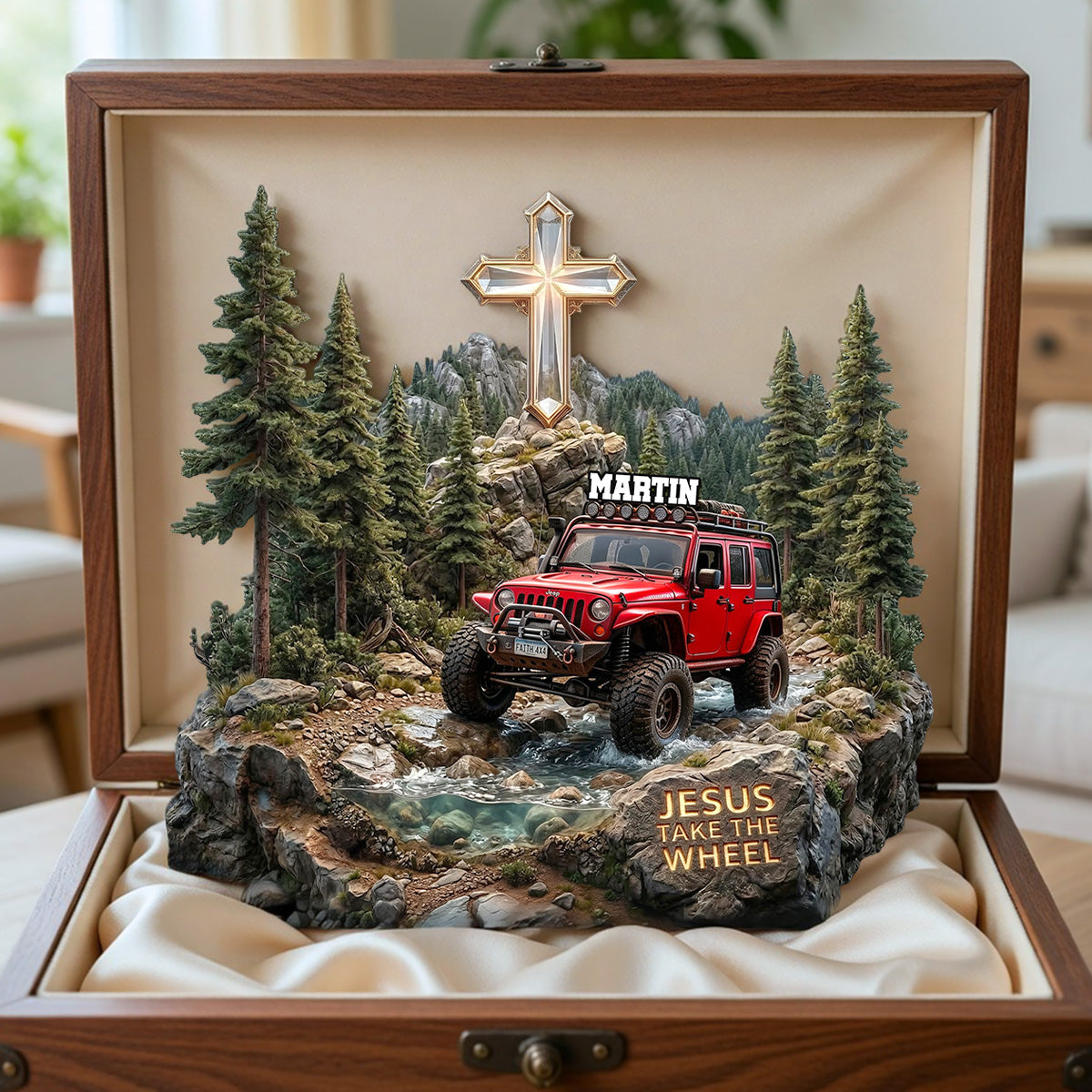 Jesus Take the Wheel Acrylic Plaque - Personalized Gifts For Off-road Lovers 04pamg160326