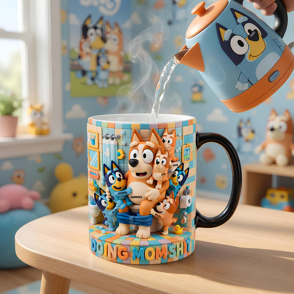 Funny Mom Doing Magic Coffee Mug - Personalized Gifts For Mom 01ohdt170426