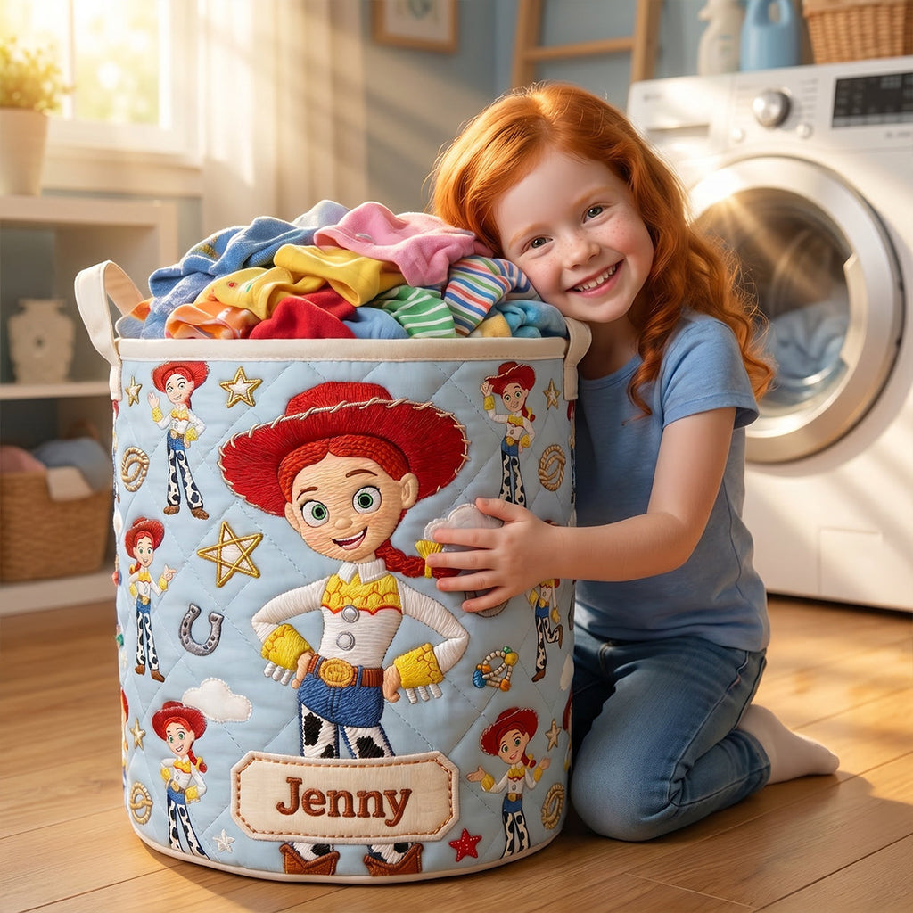 Unique Quilted Laundry Basket Personalized Gifts 04TODT290626