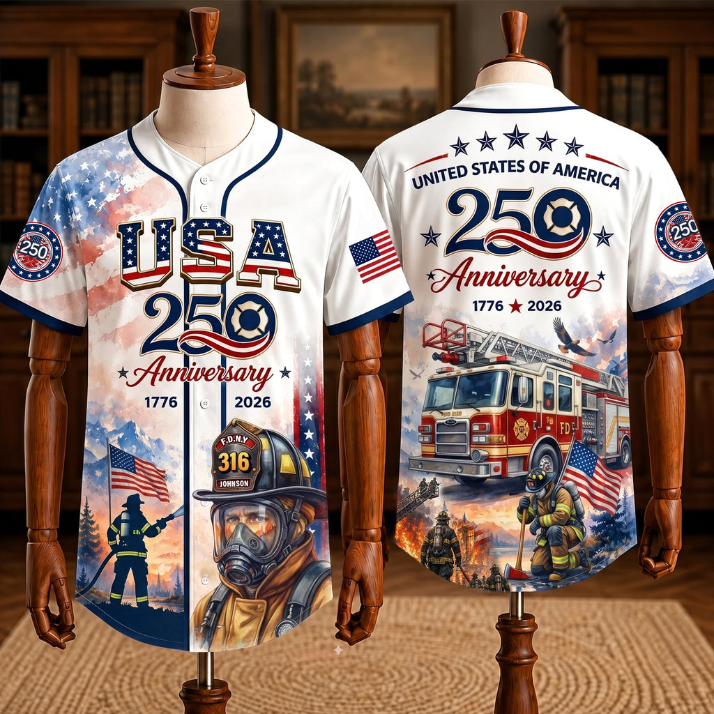 Heroic American Firefighter Jersey - Personalized Gifts For Firefighter 04qhqn180626