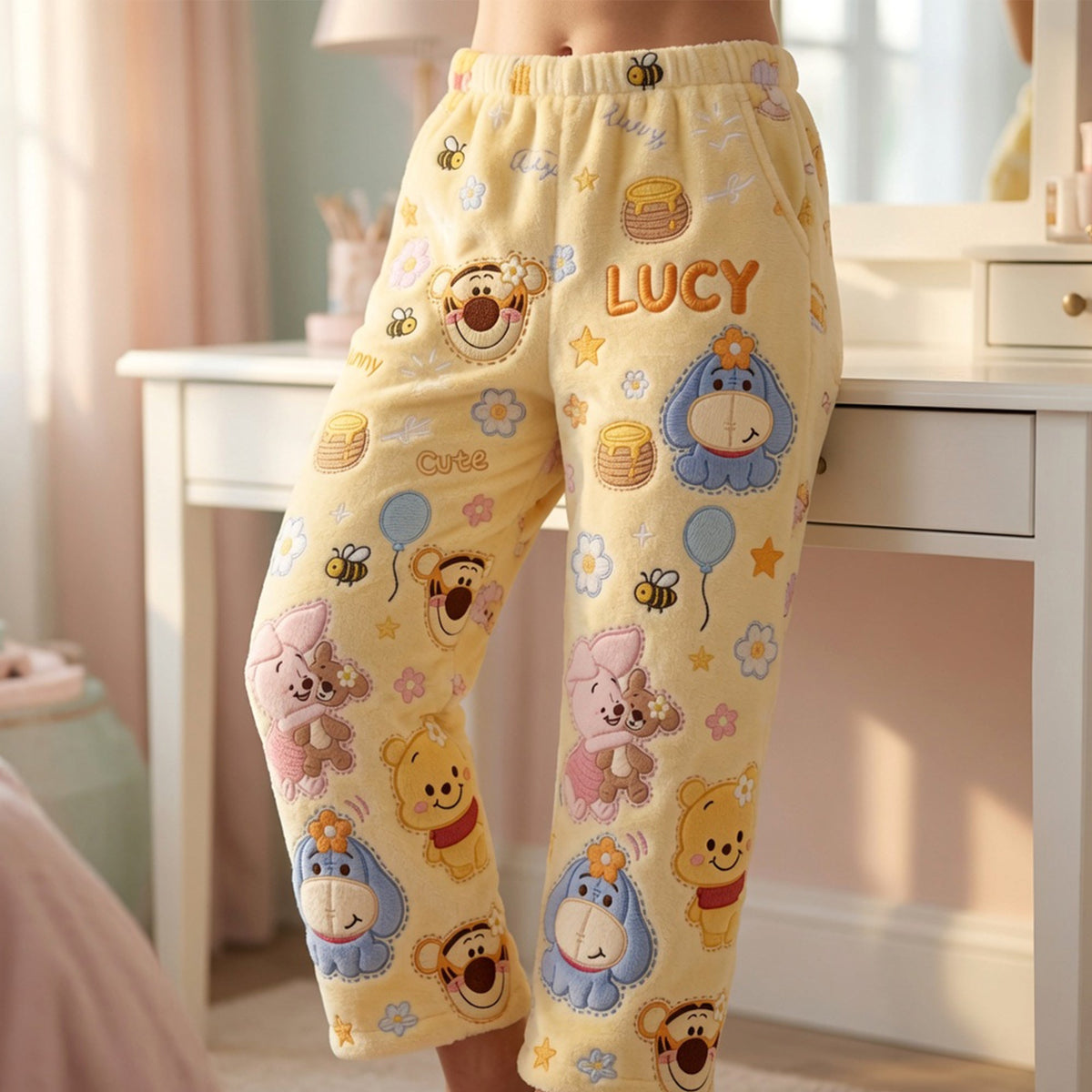 Lovely Characters Pajama Pants - Personalized Gifts 03paqn240626