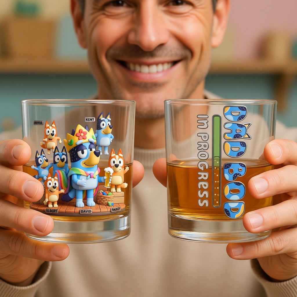 World's Best Dad Whiskey Glass - Personalized Gifts For Dad 05QHQN190526