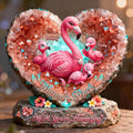 Flamigo Mom And Kids Heart Shape Acrylic Plaque - Personalized Gifts For Mother's Day Plaque 02HUDT030426
