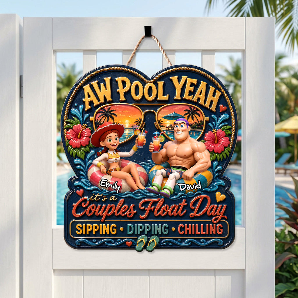 Couples Float Day Metal Sign - Personalized Gifts For Couples 05padh190626