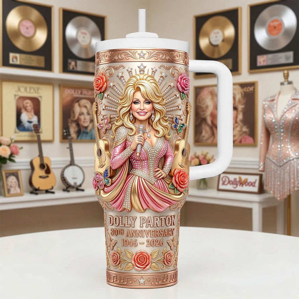 80 Years of Country Queen - Vintage Music Legend Tumbler, Personalized Gift 02NATN170326