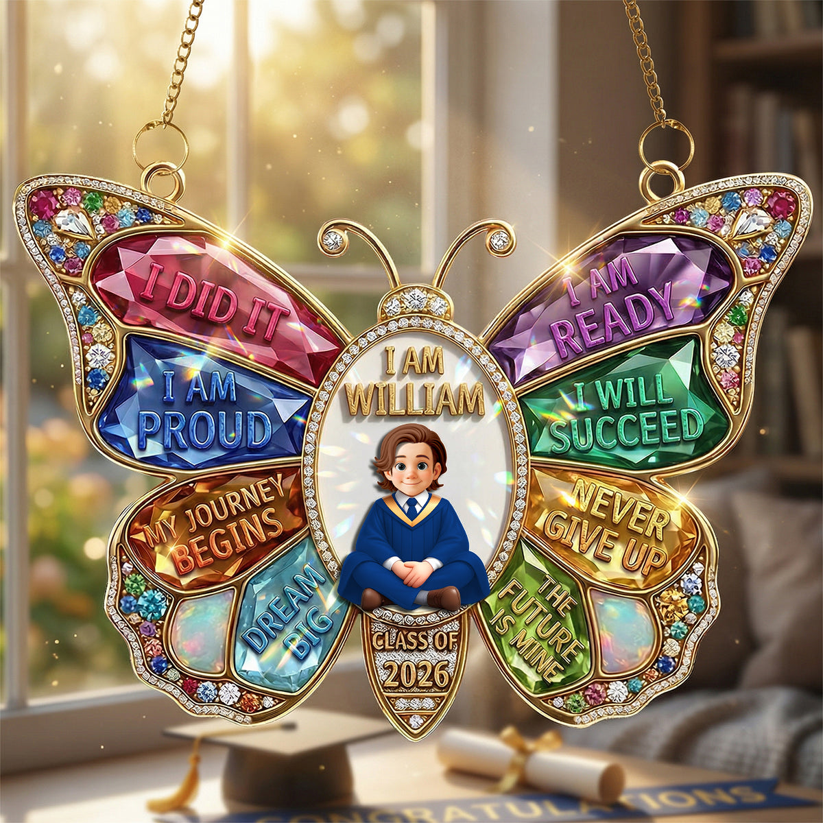 Graduation Suncatcher Ornament - Personalized Gifts For Kids 01tytn030426