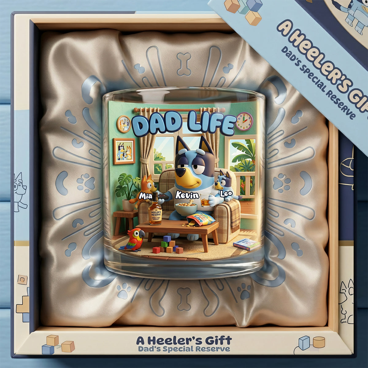 Little Pups Whiskey Glass - Personalized Gifts For Dad 04TOTA200526