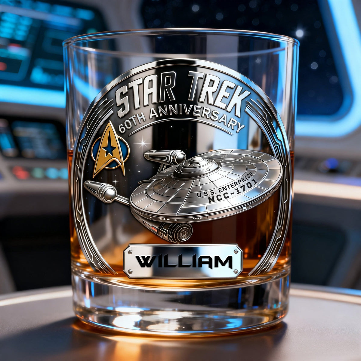Sci-Fi Universe Round Glass - Personalized Gift For Fantasy Lovers 021TGLU150126