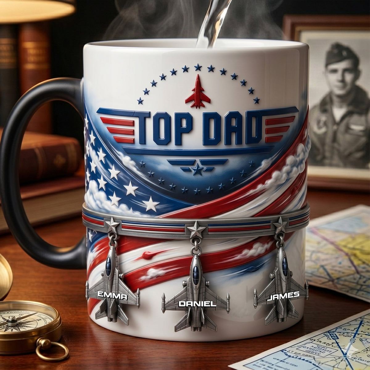 Fighter Aircraft Magic Mug - Personalized Gifts For Dads 05ohlu190526