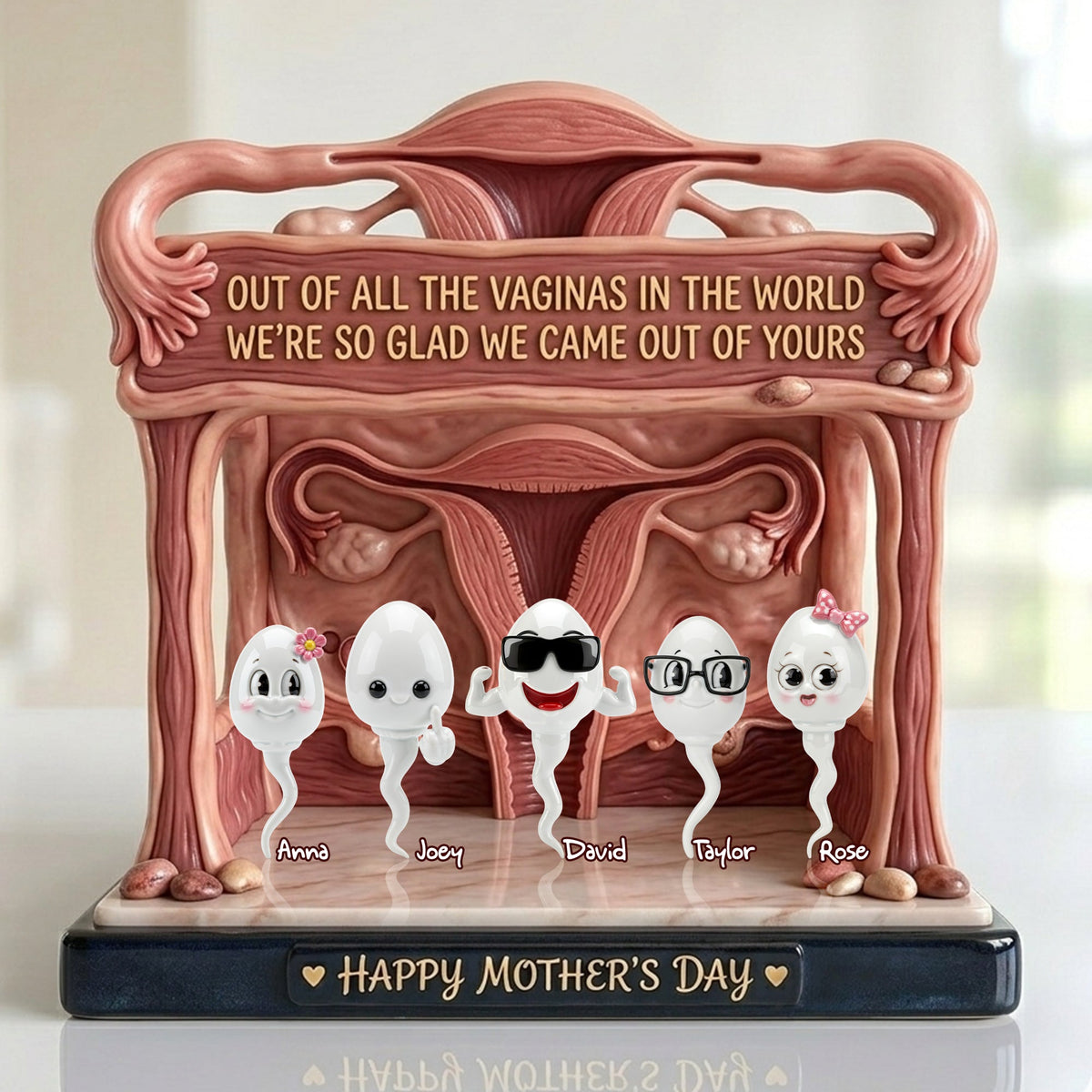 Funny Rude Mom Acrylic Plaque - Personalized Gift For Mom 05OHLU010426