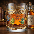 Papa’s Pride Glass Mug Personalized Father's Day Gifts 04PALU060426