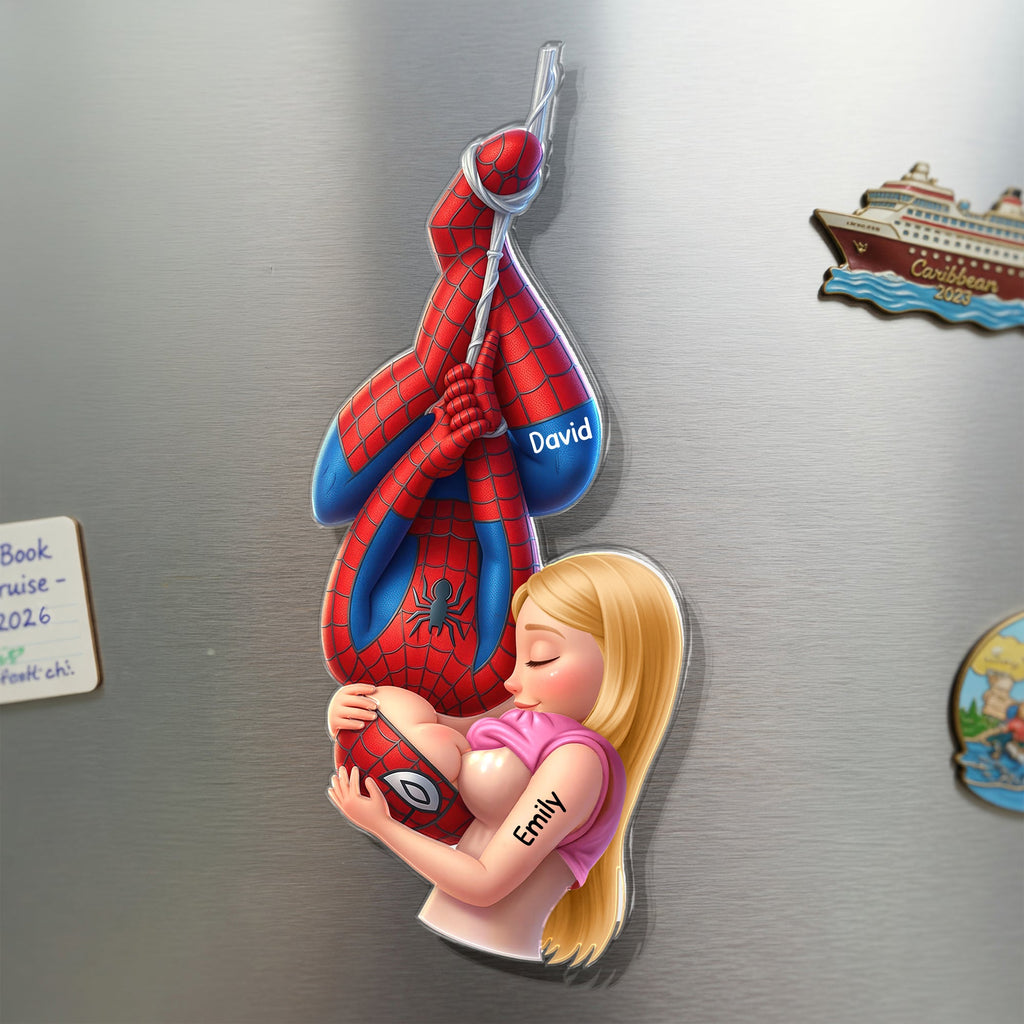Trouble Together Couple Acrylic Fridge Magnet - Personalized Gift For Couples 03HUQN290626