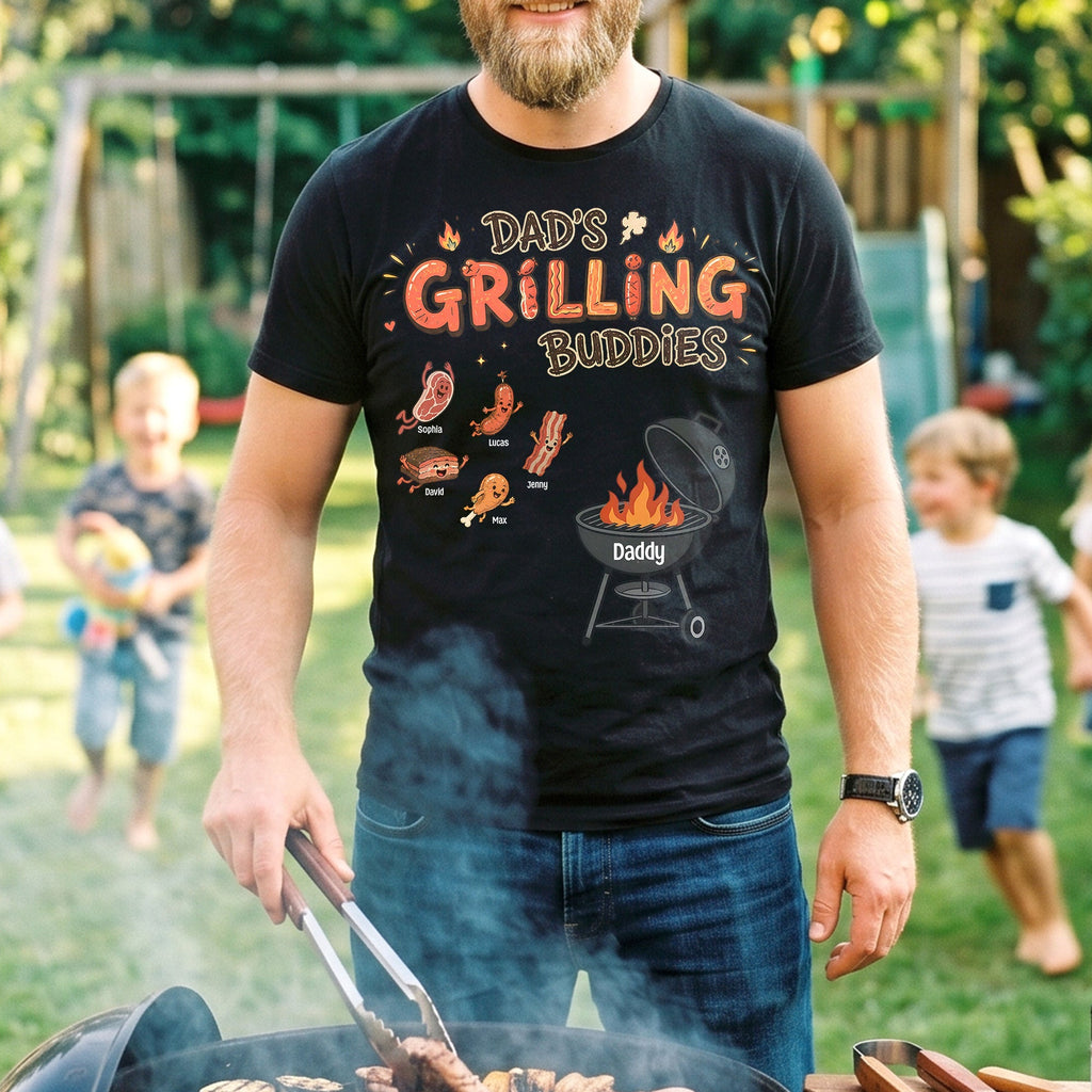 Fun Diving Into Dad Grill Shirt - Personalized Gifts For Grilling Dads 02QHTN270526