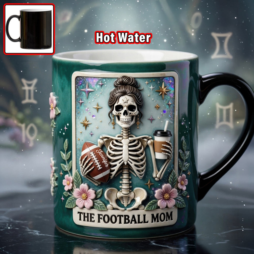 Fun Waiting American Football Mom Tarot Card Magic Mug - Personalized Gifts 03QHQN200426