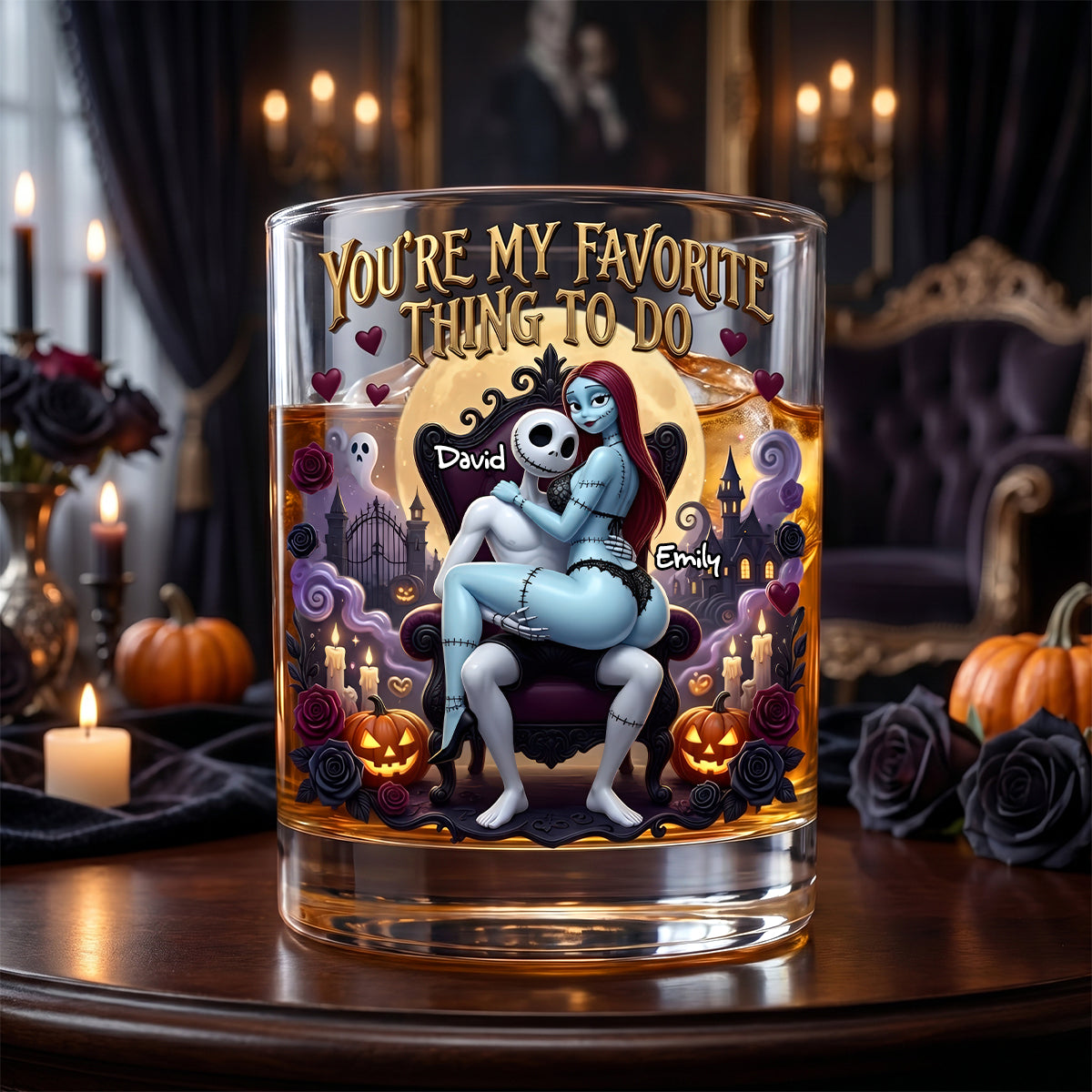 Naughty Soulmates Whiskey Glass - Personalized Gifts For Couples 03TYDH160626