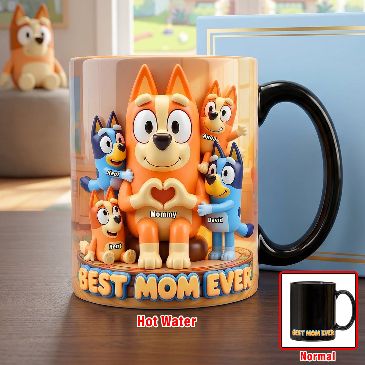Best Puppy Mom Ever Magic Coffee Mug - Personalized Gifts For Moms 02NAQN170426