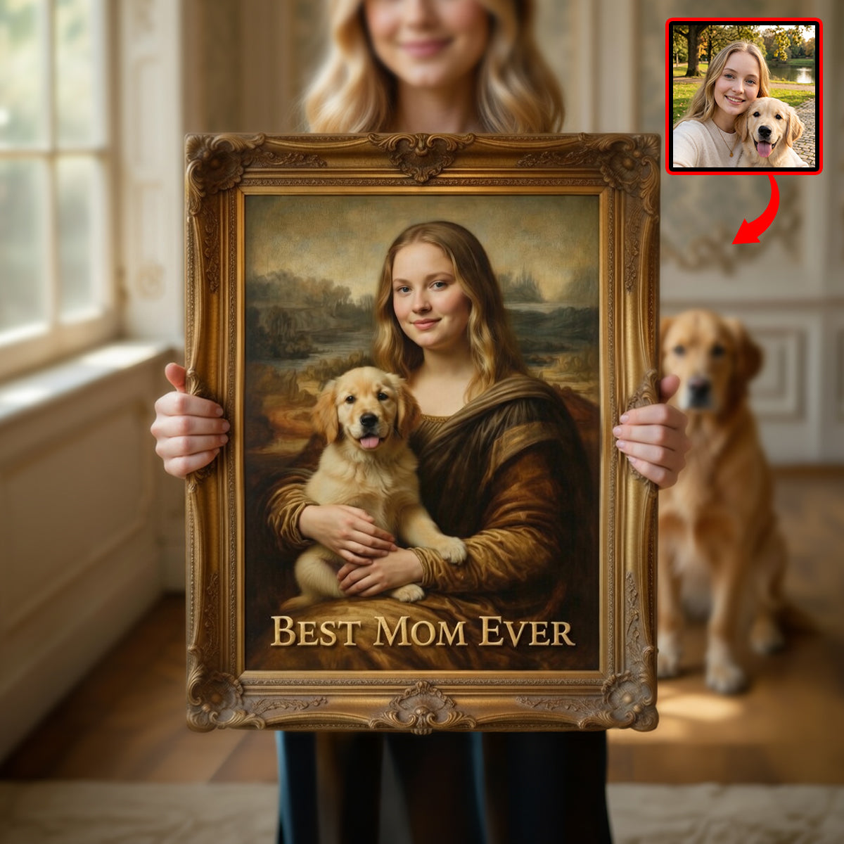 Custom Photo Pet Mom Canvas Poster - Gifts For Pet Lovers 01tydh080426