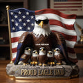 Proud Eagle Dad Acrylic Plaque - Personalized Gifts For Dad 03pgdt010526