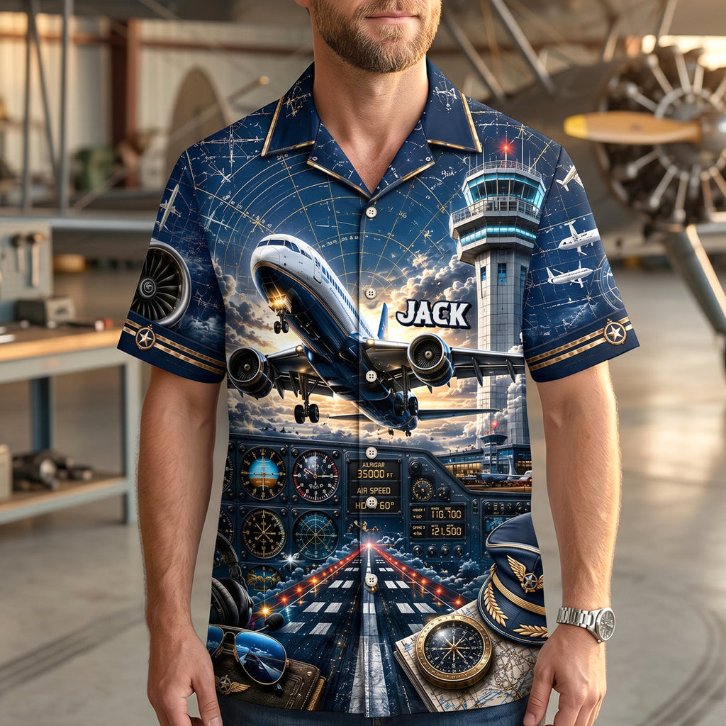 Sky Commander Hawaiian Shirt - Gifts For Pilots 04natn090626